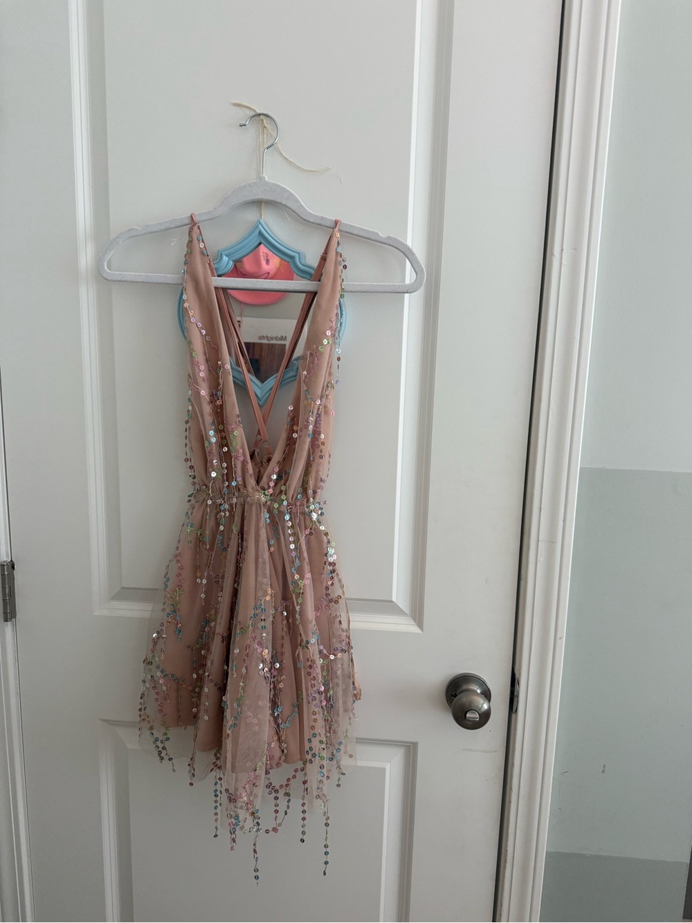 Hello Molly Try Your Luck Pink Sequin Mini Dress